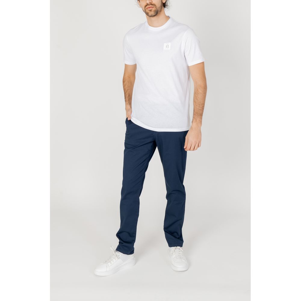 Armani Exchange Blue Cotton Jeans &amp; Pant