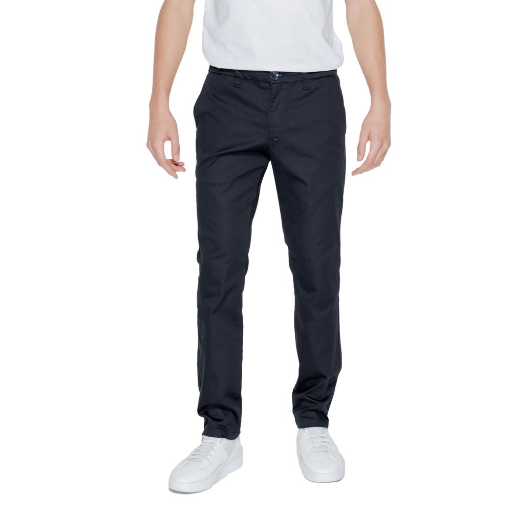 Armani Exchange Black Cotton Jeans &amp; Pant