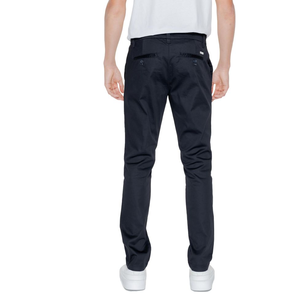 Armani Exchange Black Cotton Jeans &amp; Pant