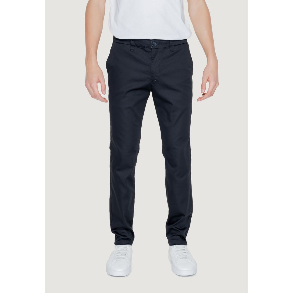 Armani Exchange Black Cotton Jeans &amp; Pant