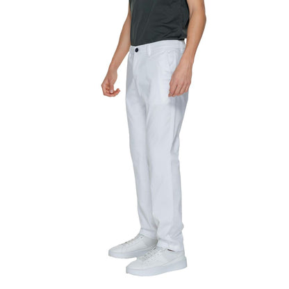 Armani Exchange White Cotton Jeans &amp; Pant