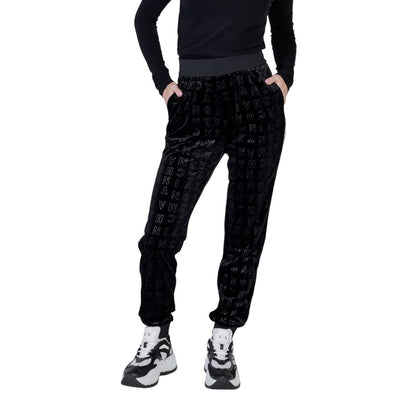 Armani Exchange Black Polyester Jeans &amp; Pant