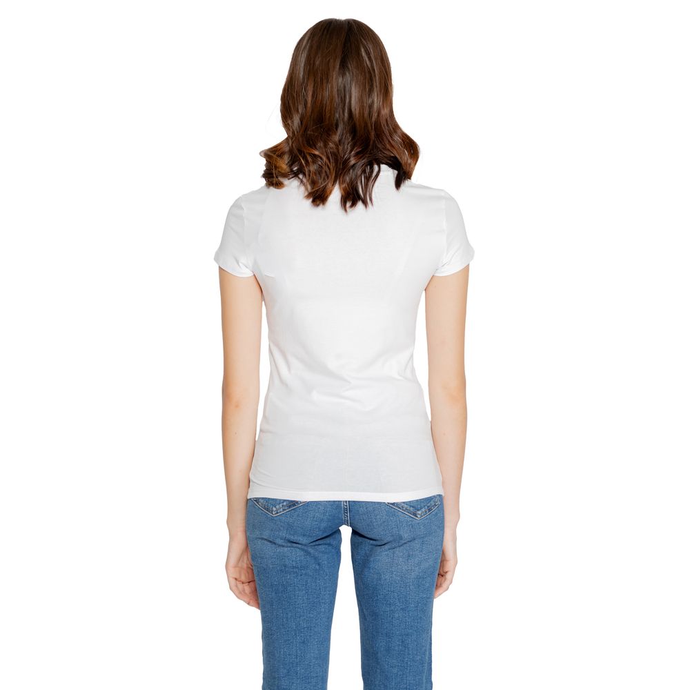 Armani Exchange White Cotton Tops &amp; T-Shirt