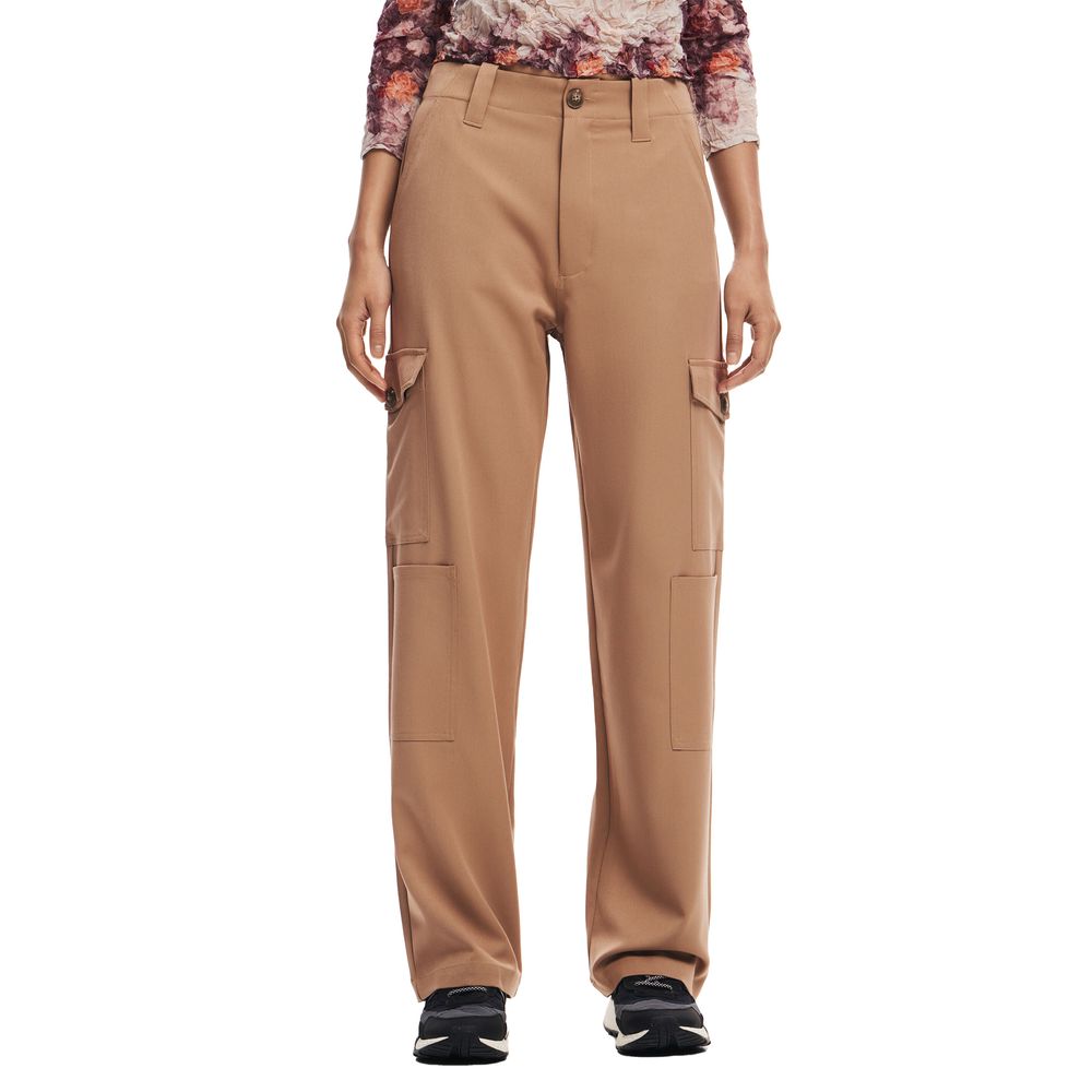 Desigual Beige Polyester Jeans &amp; Pant