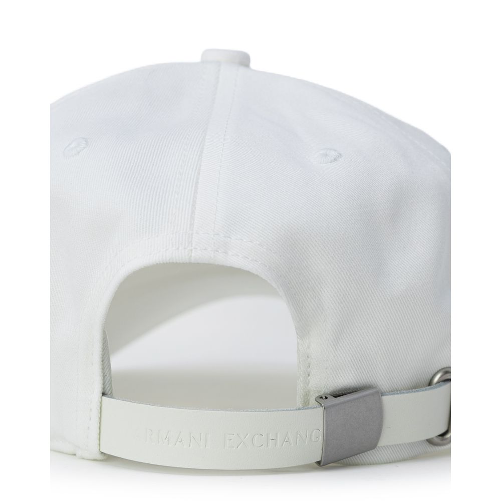 Armani Exchange Cream Cotton Hats &amp; Cap