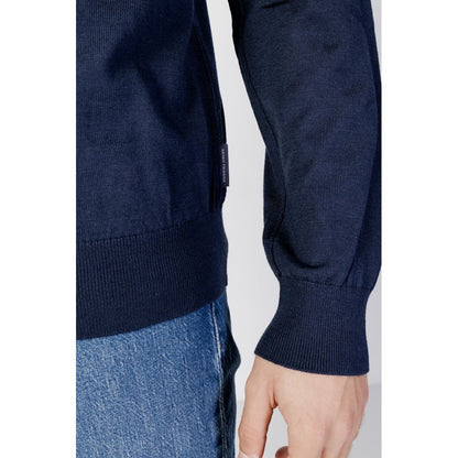 Armani Exchange Blue Wool Sweater