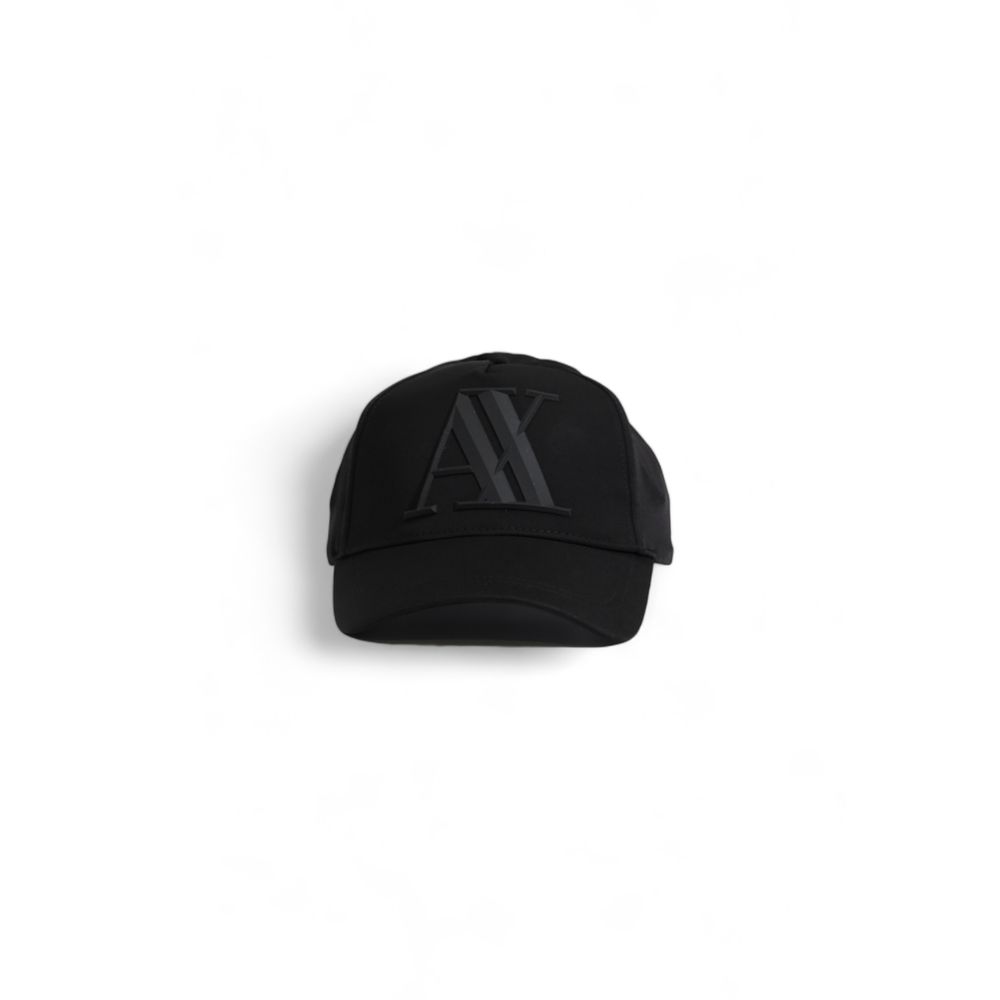 Armani Exchange Black Polyester Hats &amp; Cap