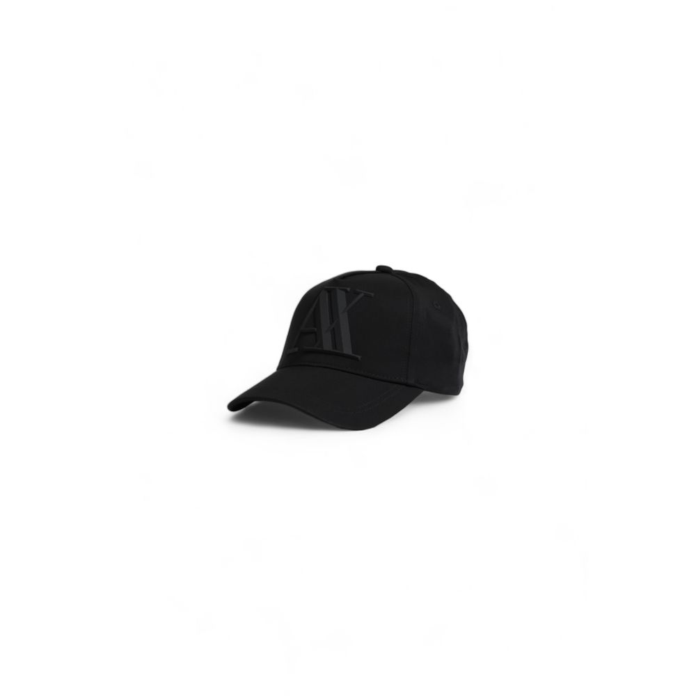 Armani Exchange Black Polyester Hats &amp; Cap