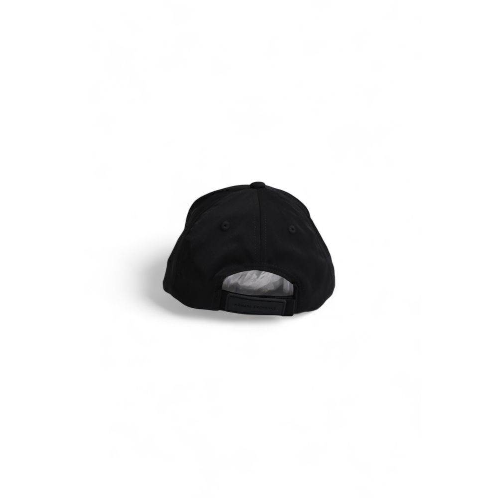 Armani Exchange Black Polyester Hats &amp; Cap