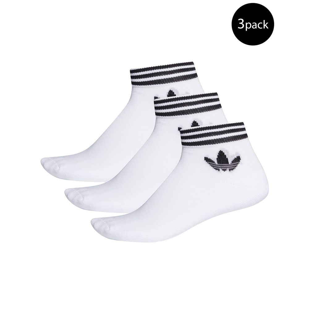 Adidas White Cotton Sock