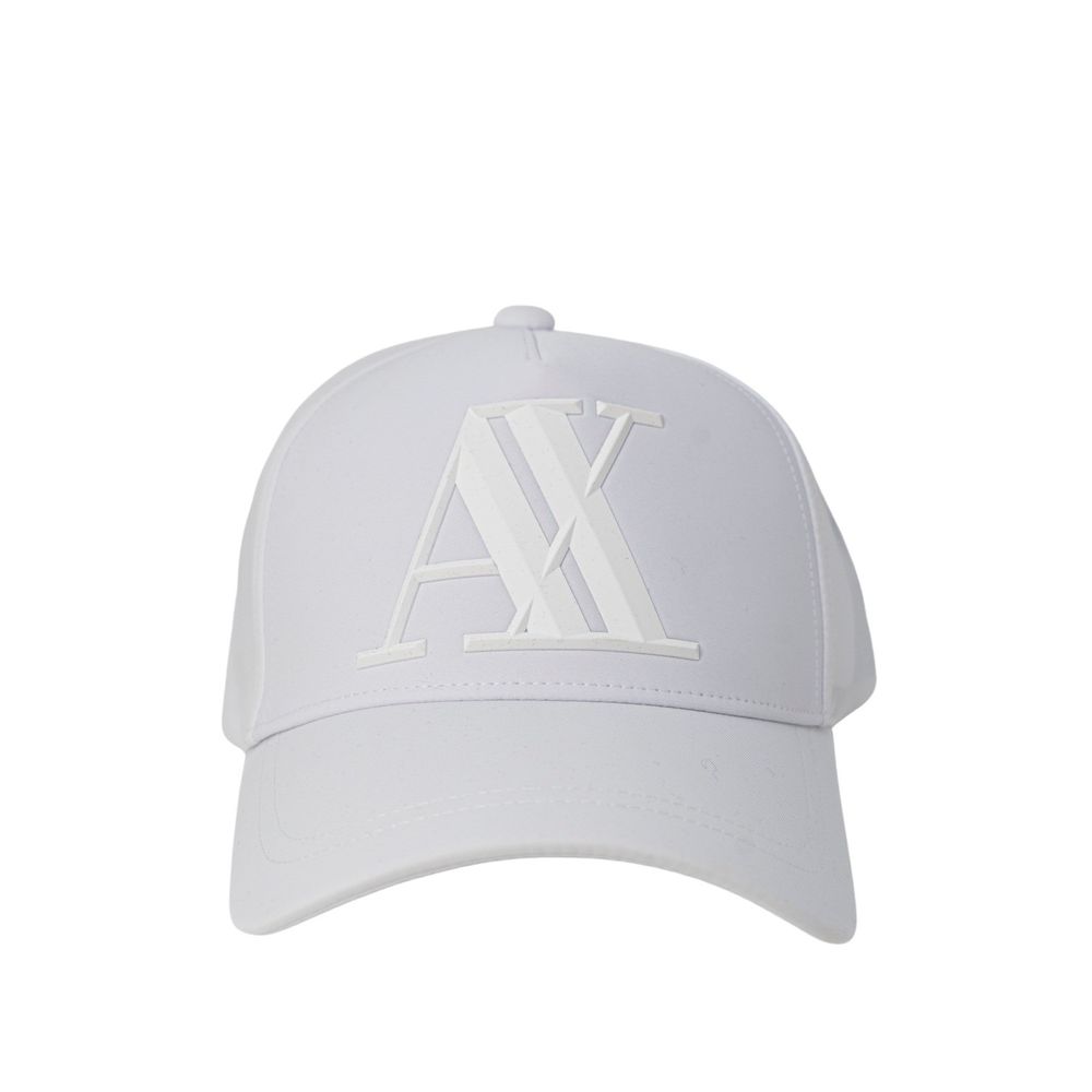 Armani Exchange White Cotton Hats &amp; Cap