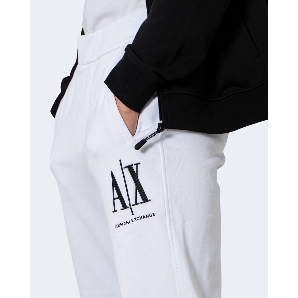 Armani Exchange White Cotton Jeans &amp; Pant