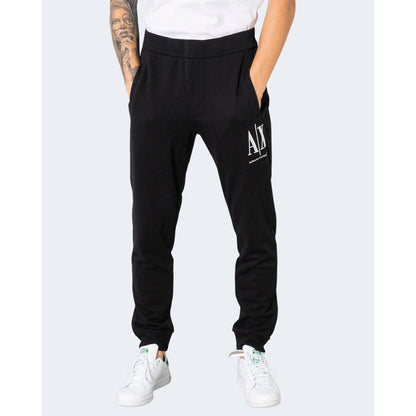 Armani Exchange Black Cotton Jeans &amp; Pant