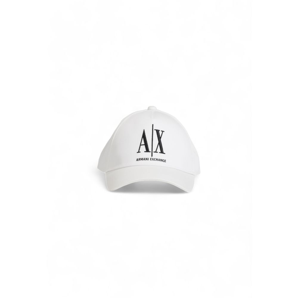 Armani Exchange White Cotton Hats &amp; Cap