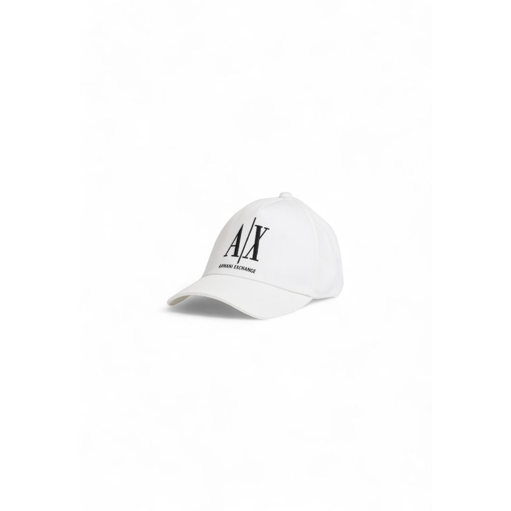 Armani Exchange White Cotton Hats &amp; Cap