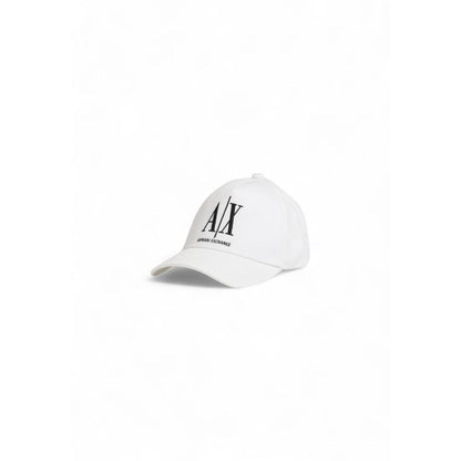 Armani Exchange White Cotton Hats &amp; Cap