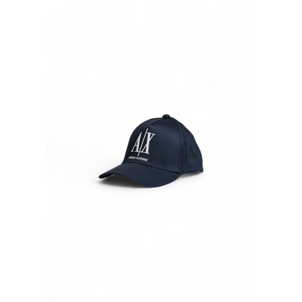 Armani Exchange Blue Cotton Hats &amp; Cap