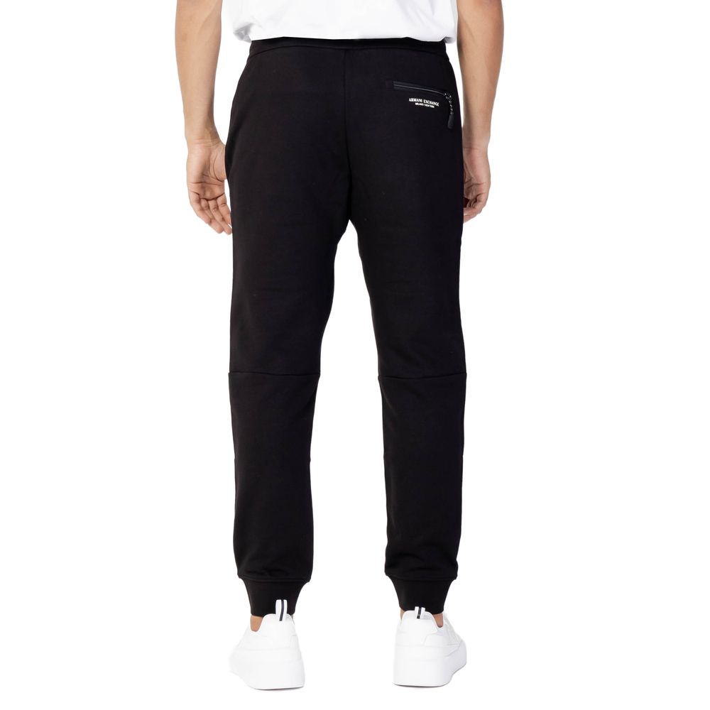 Armani Exchange Black Cotton Jeans &amp; Pant