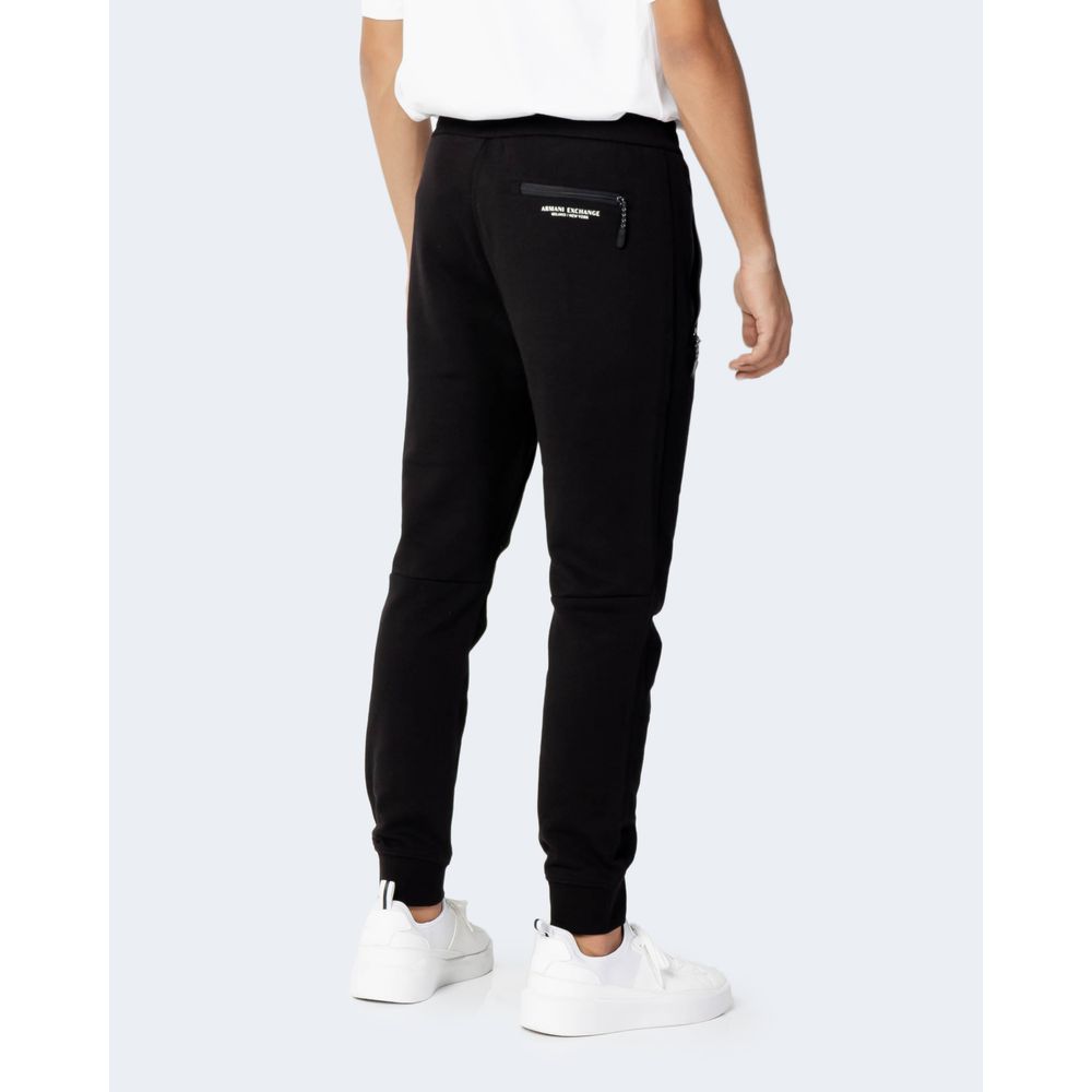 Armani Exchange Black Cotton Jeans &amp; Pant