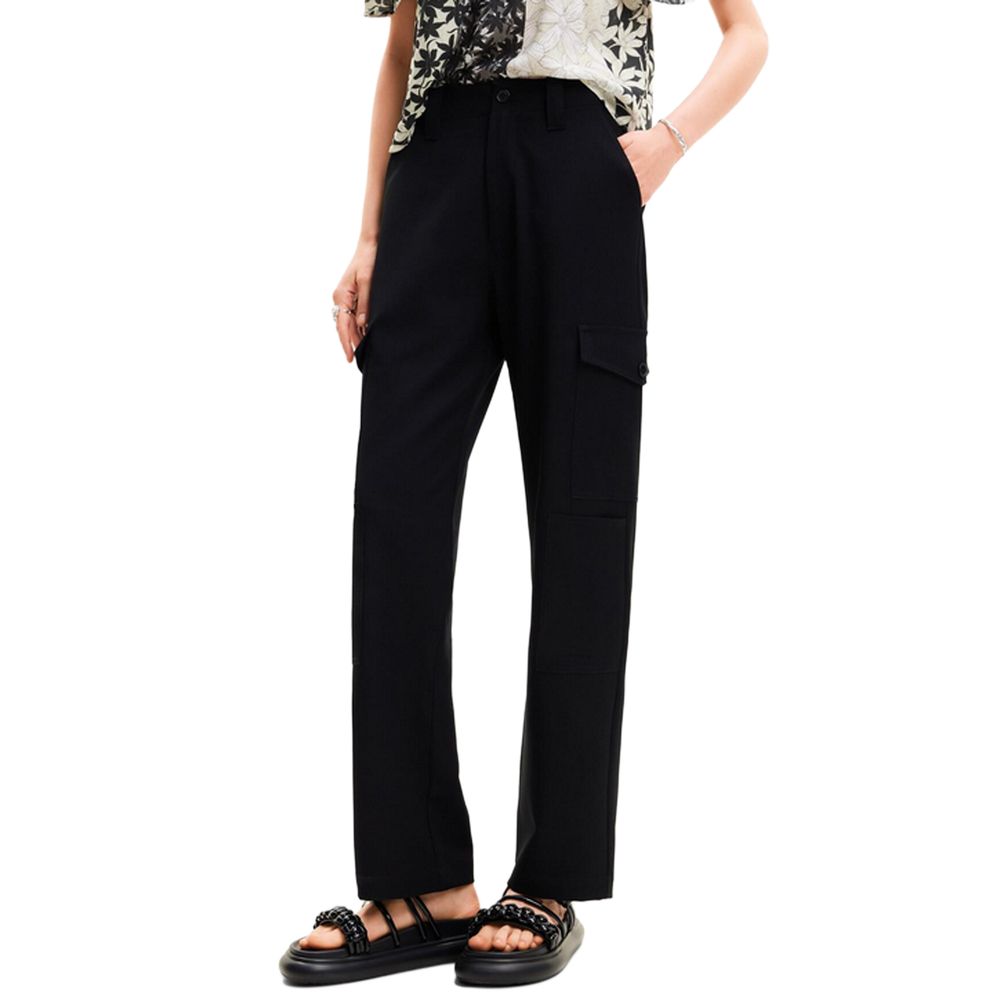 Desigual Black Polyester Jeans &amp; Pant