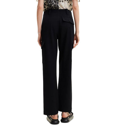 Desigual Black Polyester Jeans &amp; Pant