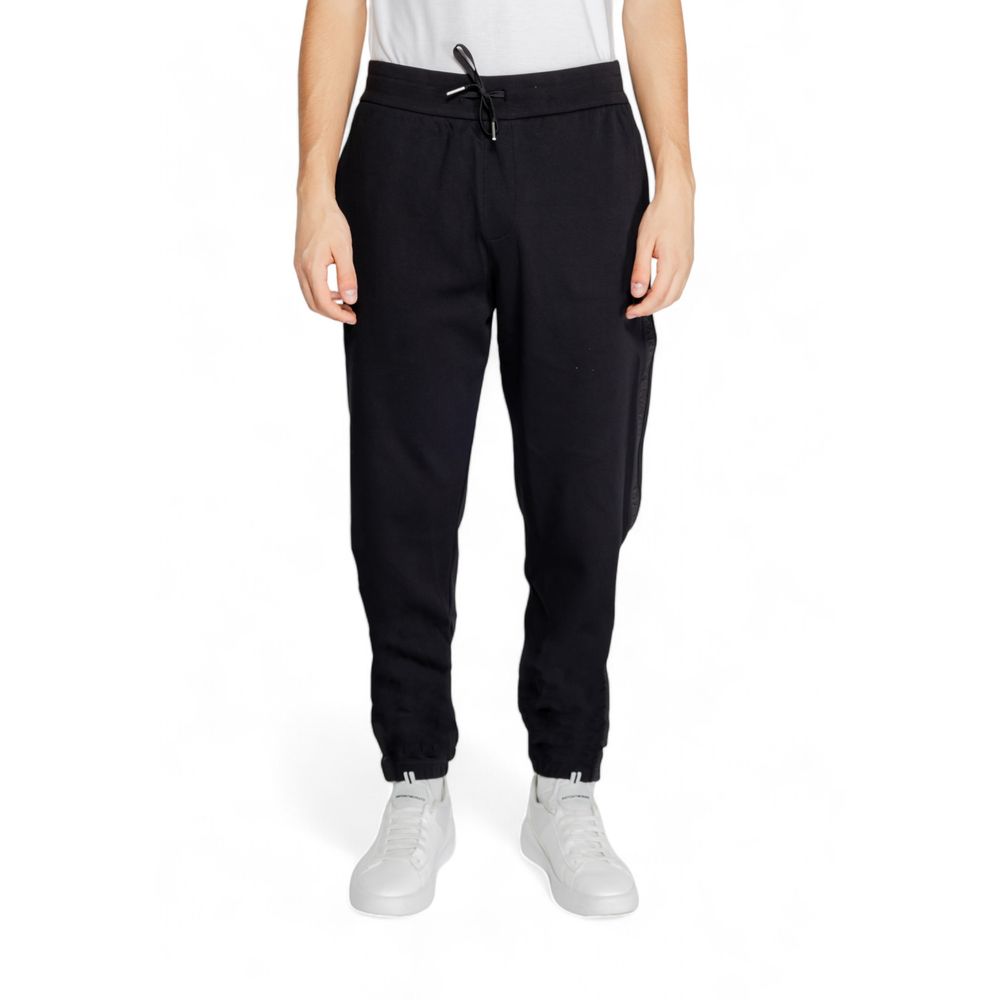 Armani Exchange Black Cotton Jeans &amp; Pant