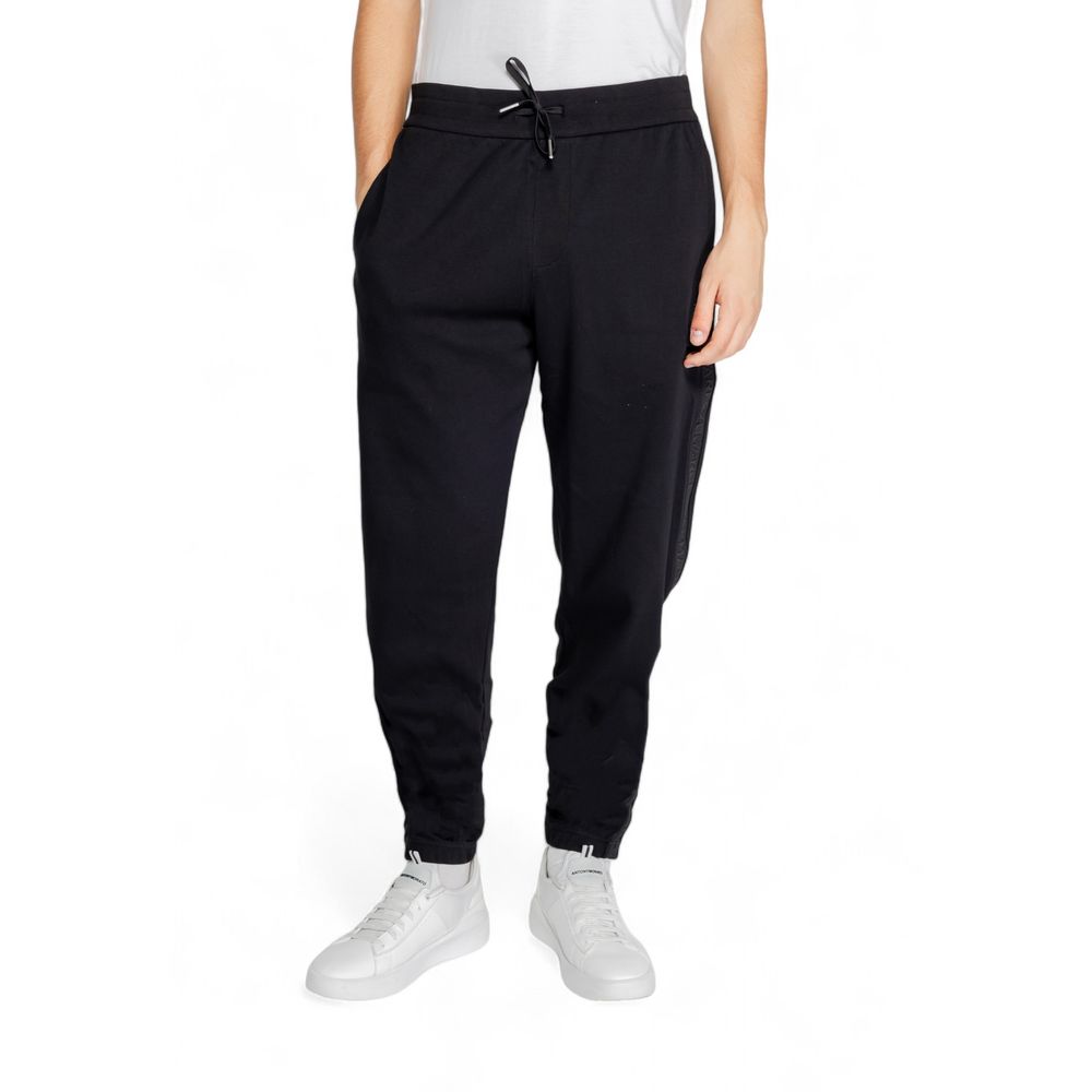 Armani Exchange Black Cotton Jeans &amp; Pant