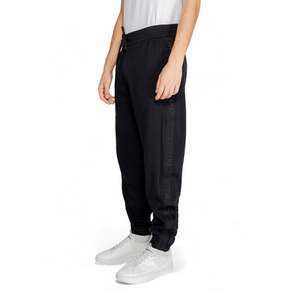 Armani Exchange Black Cotton Jeans &amp; Pant