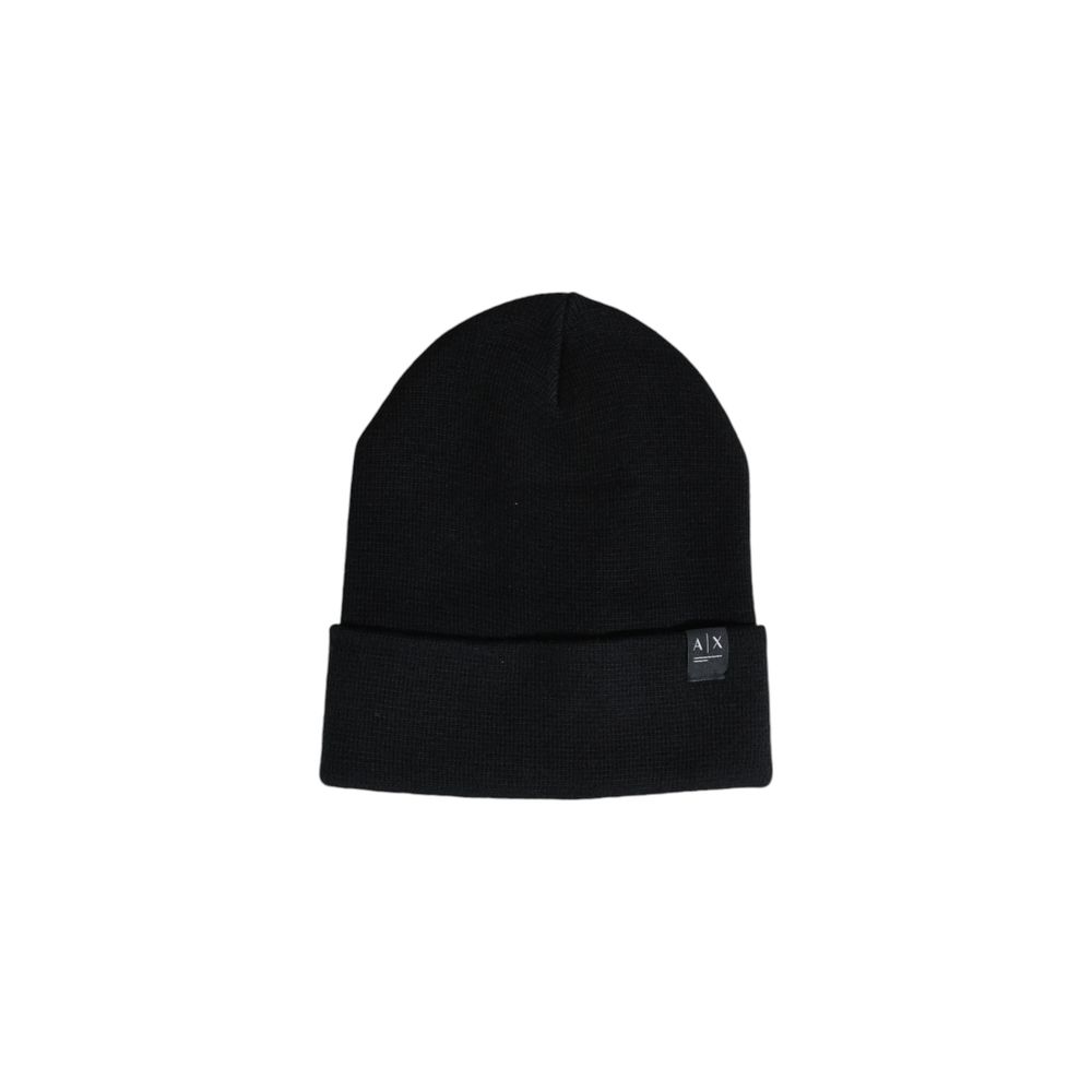 Armani Exchange Black Polyester Hats &amp; Cap