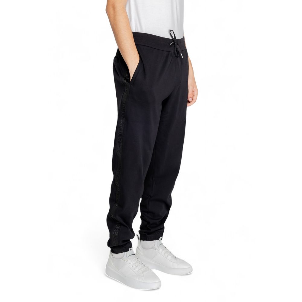 Armani Exchange Black Cotton Jeans &amp; Pant