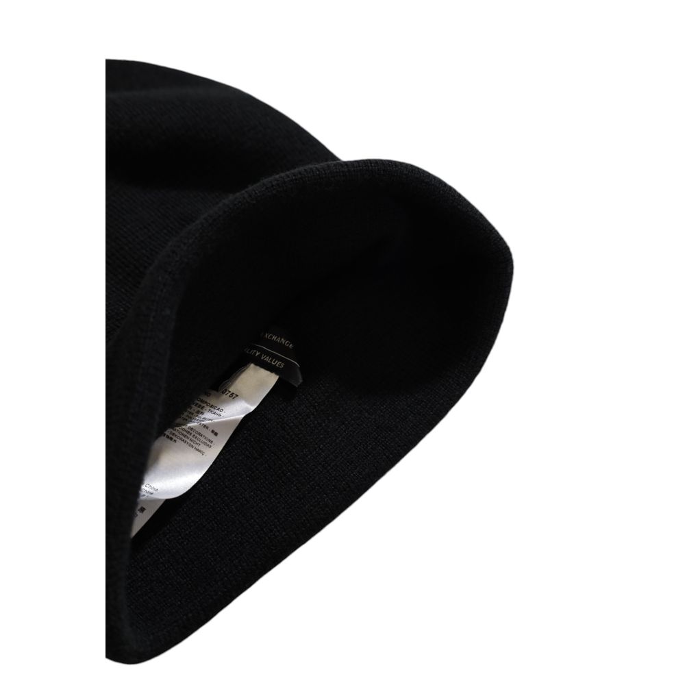 Armani Exchange Black Polyester Hats &amp; Cap