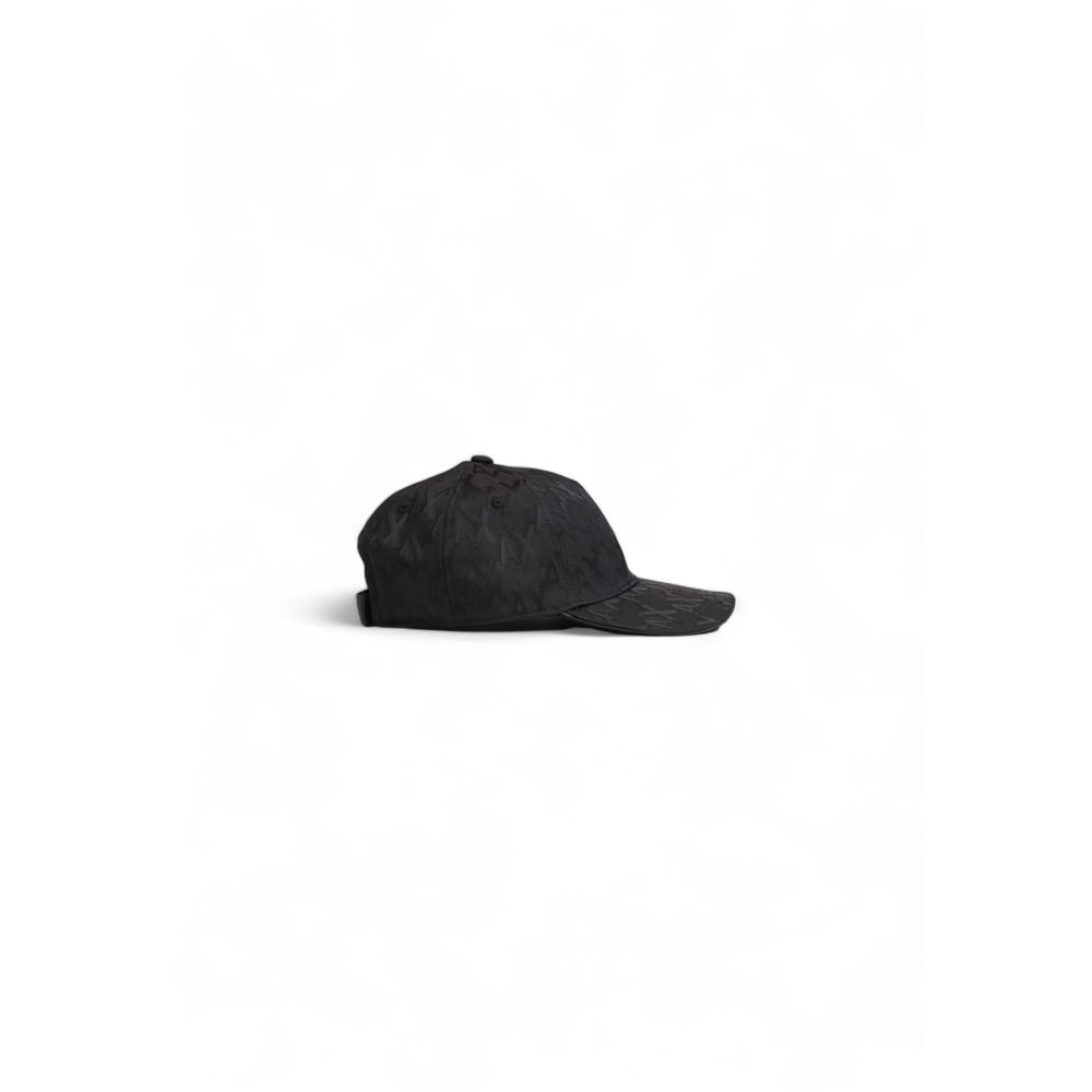 Armani Exchange Black Polyester Hats &amp; Cap