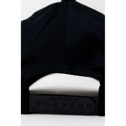 Armani Exchange Black Cotton Hats &amp; Cap