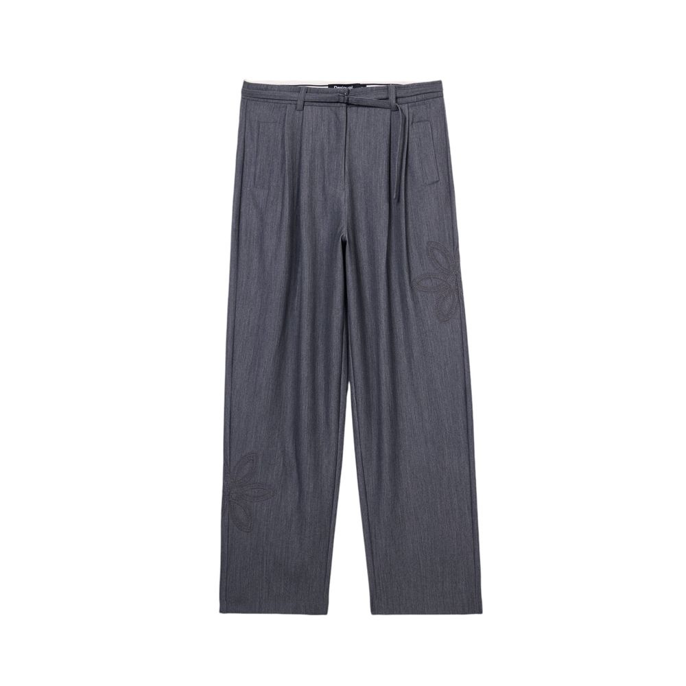 Desigual Gray Polyester Jeans &amp; Pant