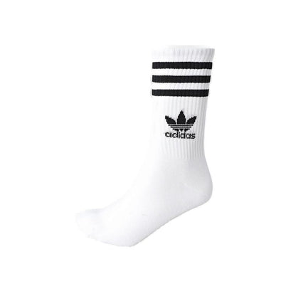 Adidas White Cotton Sock