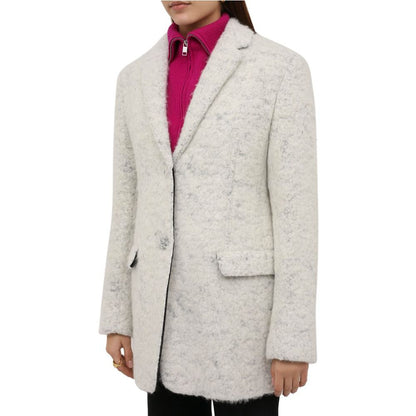 Jil Sander White Alpaca Jackets &amp; Coat