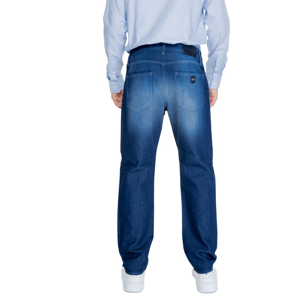 Armani Exchange Blue Cotton Jeans &amp; Pant