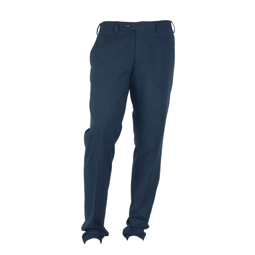 Made in Italy Blue Cotton Jeans &amp; Pant