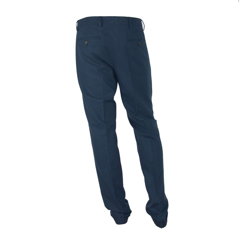 Made in Italy Blue Cotton Jeans &amp; Pant