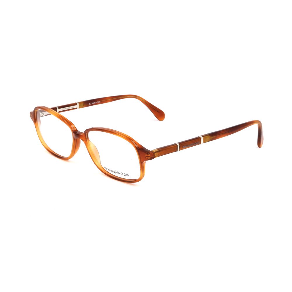 Ermenegildo Zegna Brown Plastic Frames