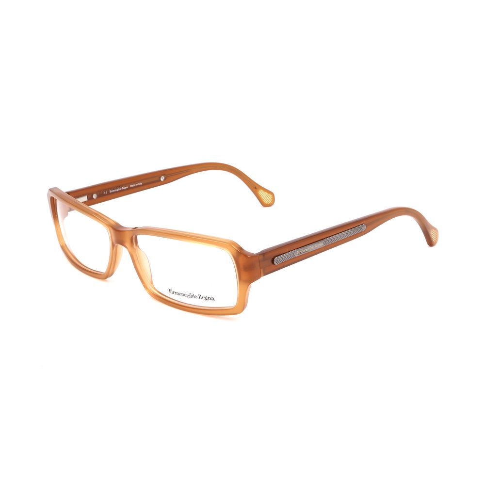 Ermenegildo Zegna Brown Plastic Frames