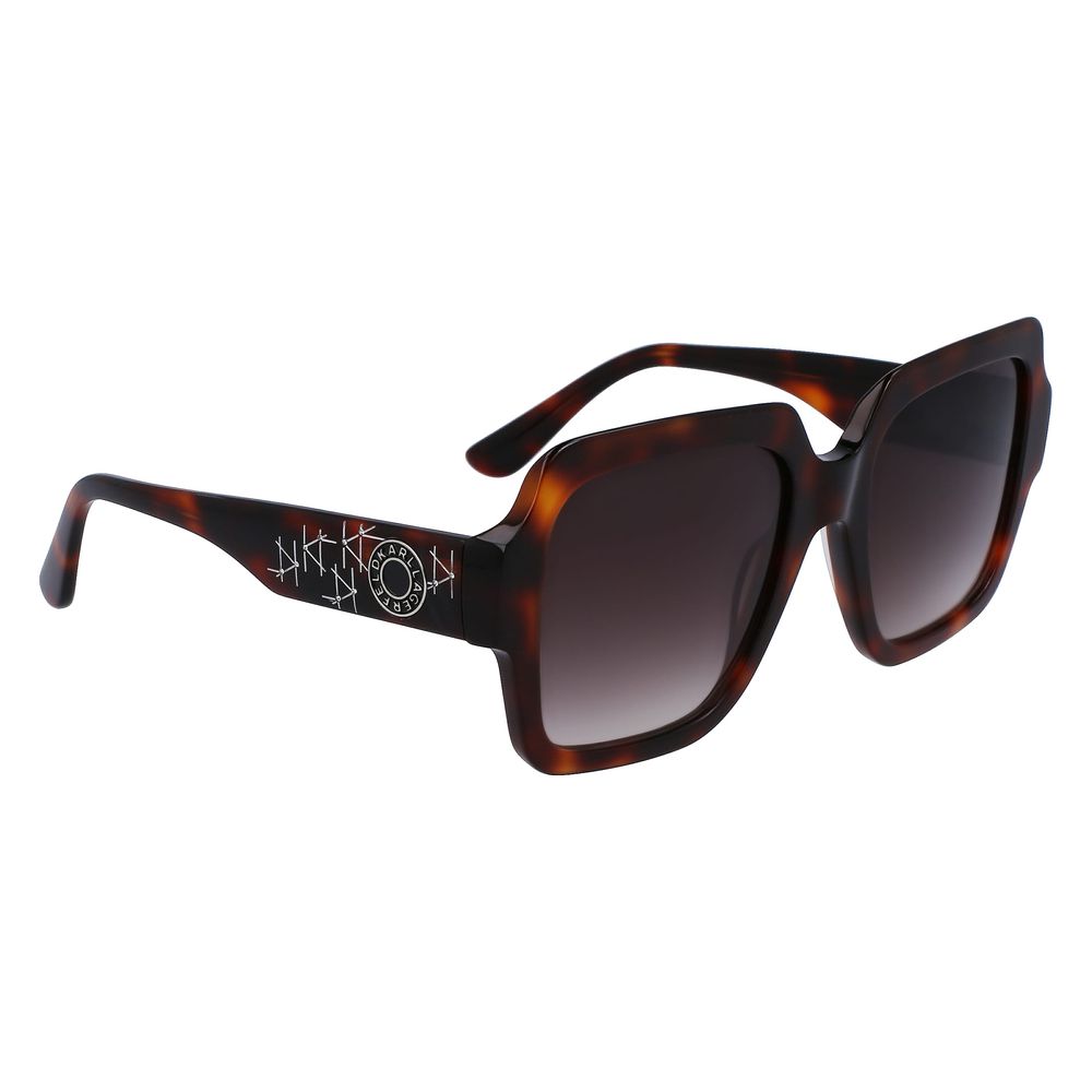 Karl Lagerfeld Brown Acetate Sunglasses