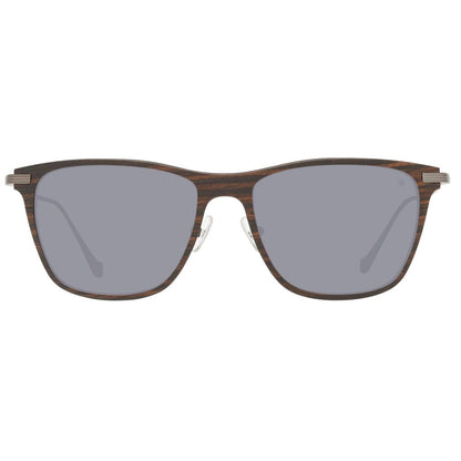 Hackett Gray Wood And Metal Sunglasses