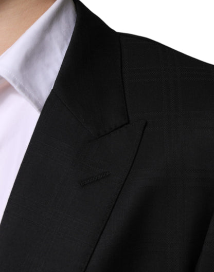 Dolce &amp; Gabbana Black Wool Single Breasted Formal Suit