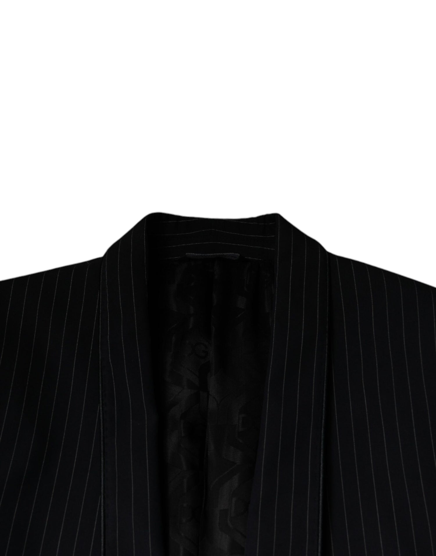 Dolce &amp; Gabbana Black Stripe Single Breasted Formal Suit