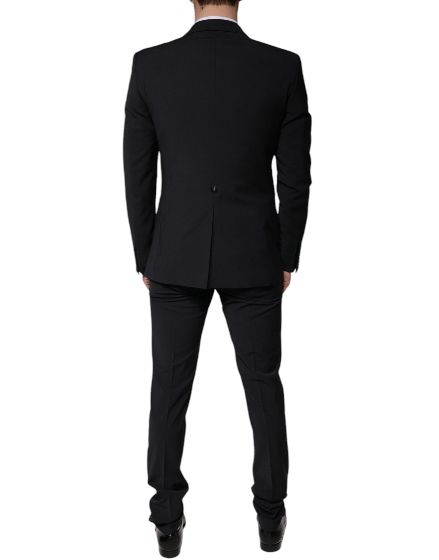 Dolce &amp; Gabbana Black Wool MARTINI Formal 3 Piece Suit