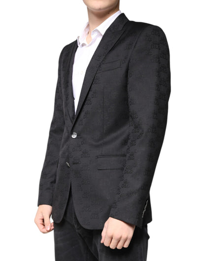 Dolce &amp; Gabbana Black Wool Single Breasted Formal Blazer