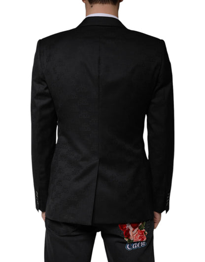 Dolce &amp; Gabbana Black Wool Single Breasted Formal Blazer