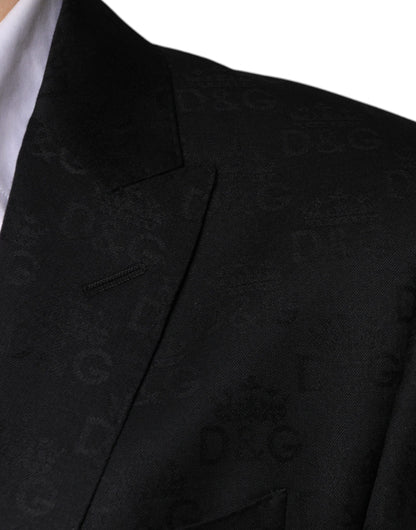 Dolce &amp; Gabbana Black Wool Single Breasted Formal Blazer