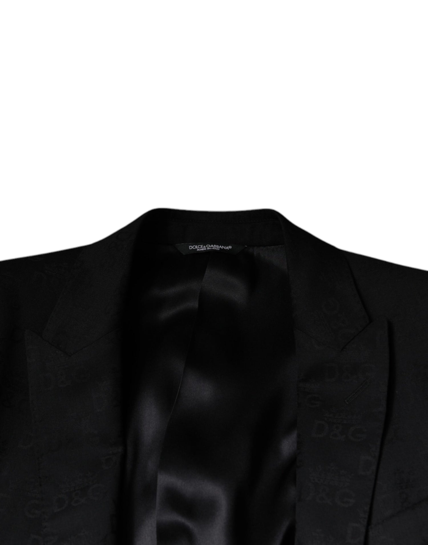 Dolce &amp; Gabbana Black Wool Single Breasted Formal Blazer